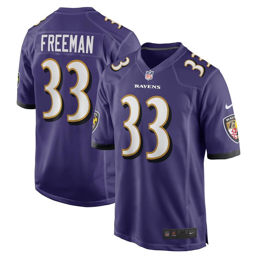 Devonta Freeman Baltimore Ravens Nike Game Jersey - Purple