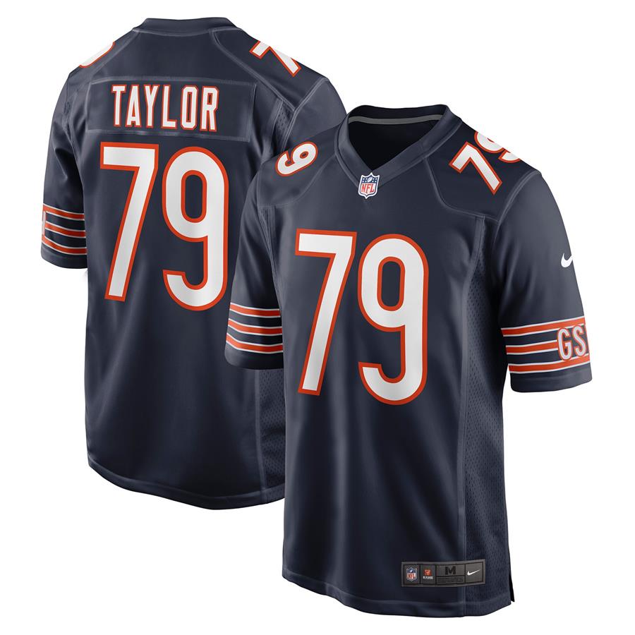Alex Taylor Chicago Bears Nike Game Jersey - Navy