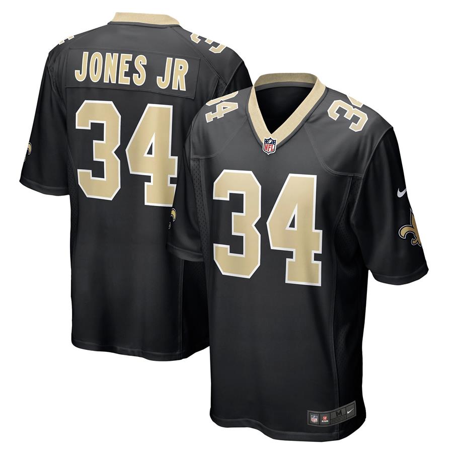 Джерси Tony Jones Jr. New Orleans Saints Nike Player Game (чёрный)