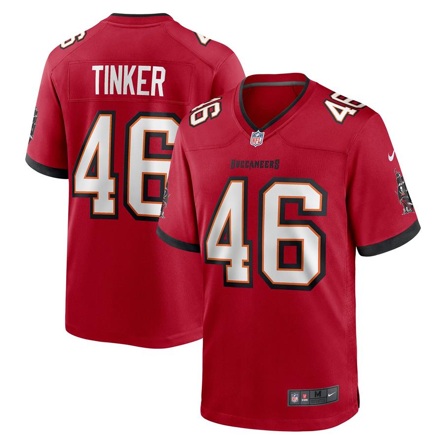 Carson Tinker Tampa Bay Buccaneers Nike Game Jersey - Red