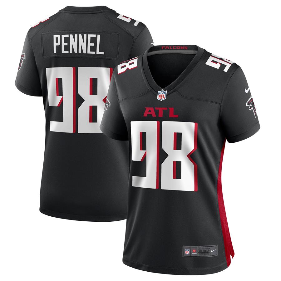 Mike Pennel Atlanta Falcons Nike Women's Game Jersey - Black