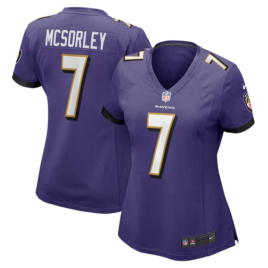 Trace McSorley Baltimore Ravens Nike Women's Player Game Jersey - Purple