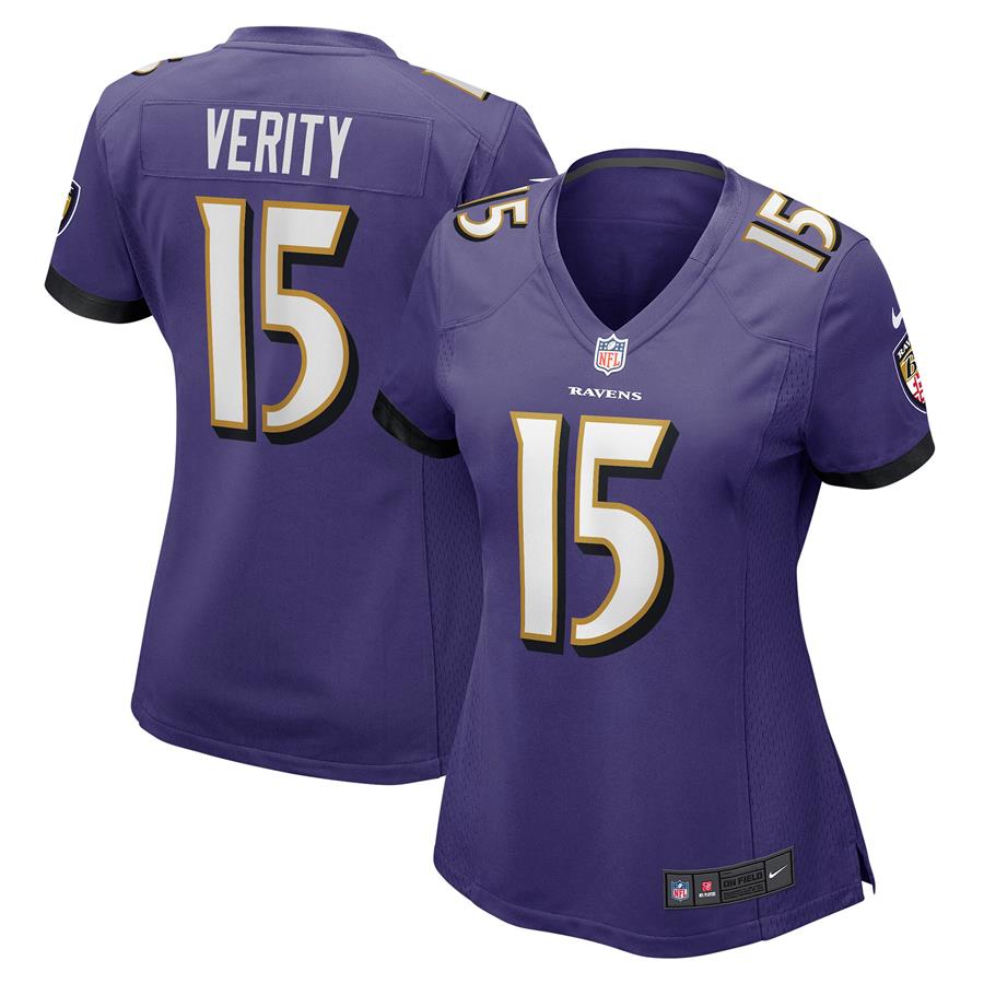 Jake Verity Baltimore Ravens Nike Women's Game Jersey - Purple