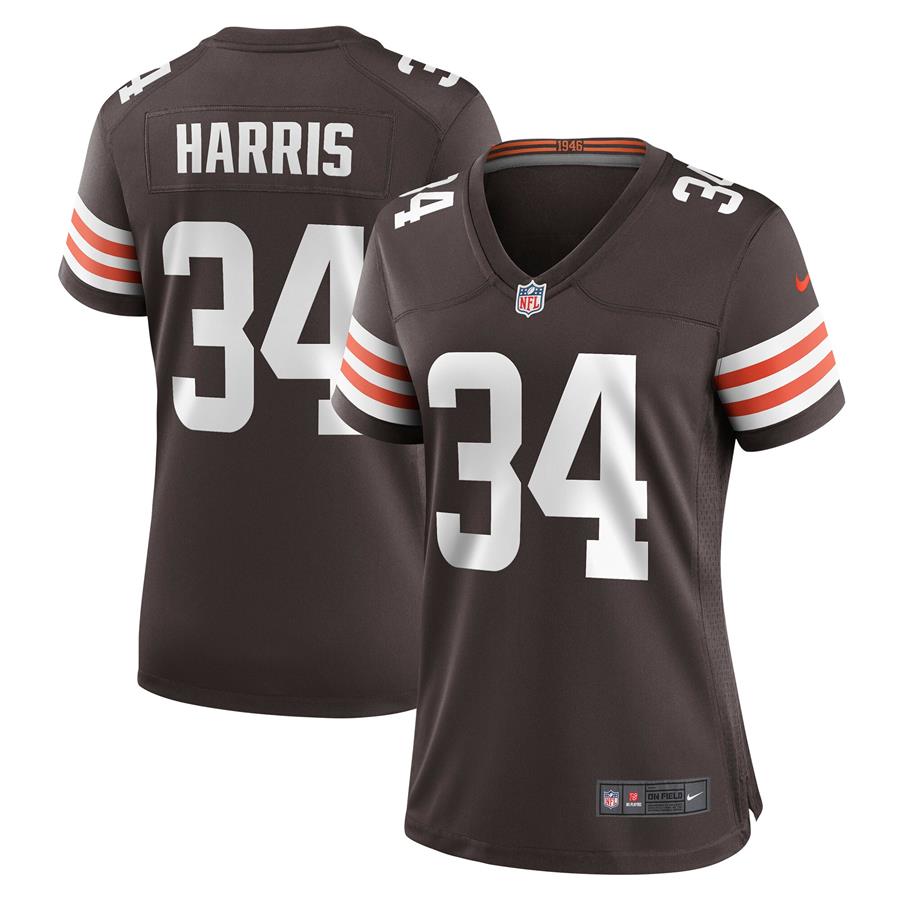 Tim Harris Cleveland Browns Nike Women's Game Jersey - Brown