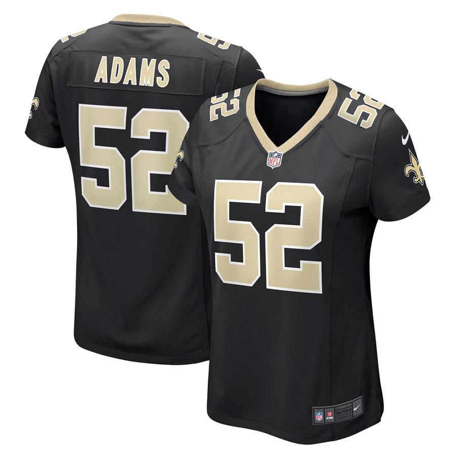 Montravius Adams New Orleans Saints Nike Women's Game Jersey - Black