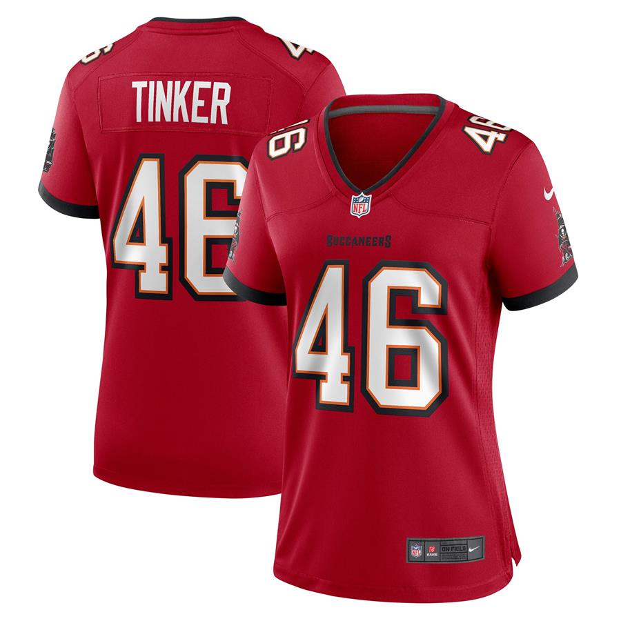 Carson Tinker Tampa Bay Buccaneers Nike Women's Game Jersey - Red