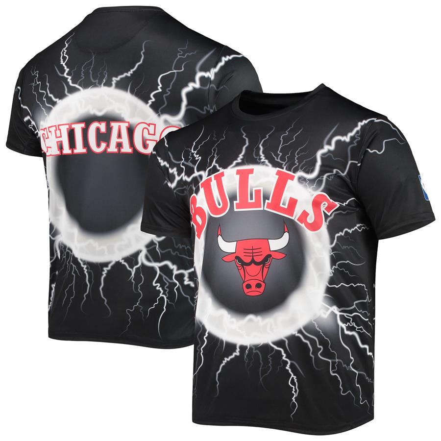 Chicago Bulls Tornado Bolt T-Shirt - Black
