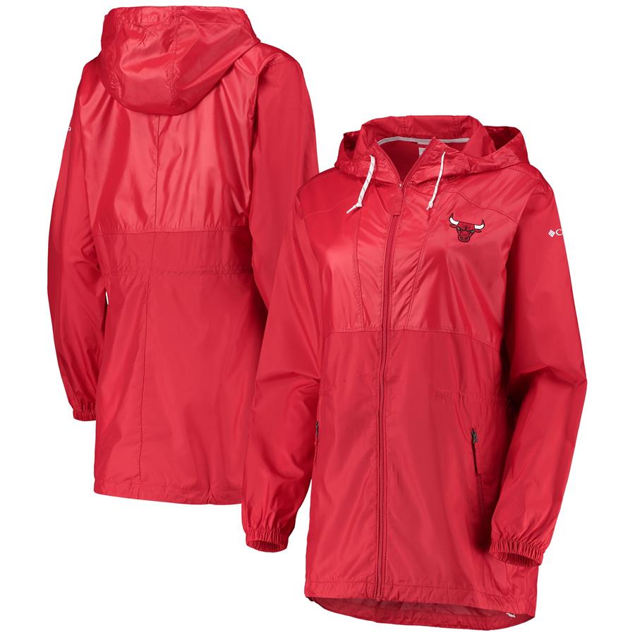 Chicago Bulls Columbia Women's Flashback Full-Zip Jacket - Red