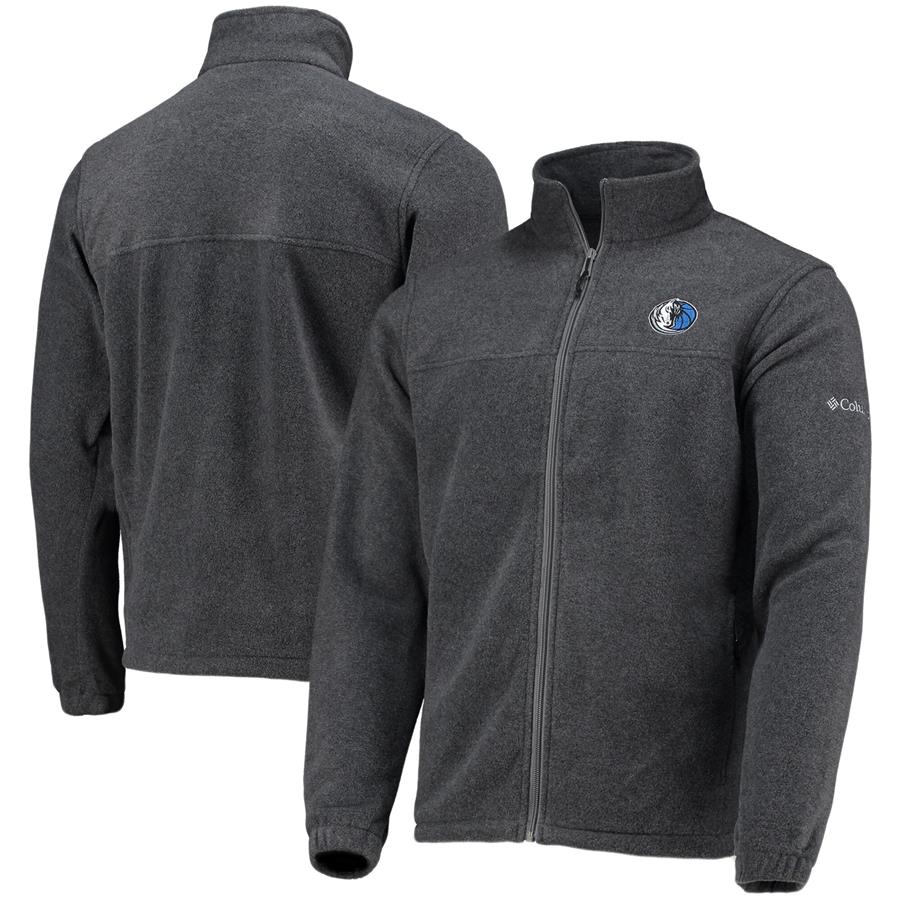 Dallas Mavericks Columbia Flanker Full-Zip Jacket - Heathered Charcoal