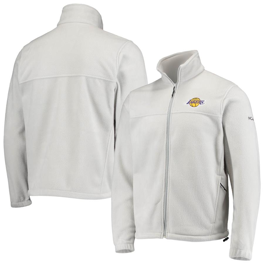 Los Angeles Lakers Columbia Flanker Full-Zip Jacket - Gray