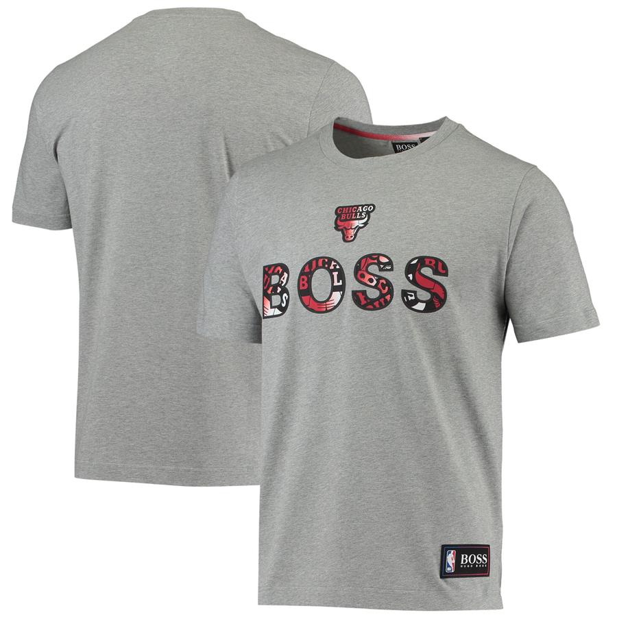 Chicago Bulls Hugo Boss TBasket 2 T-Shirt - Heathered Gray
