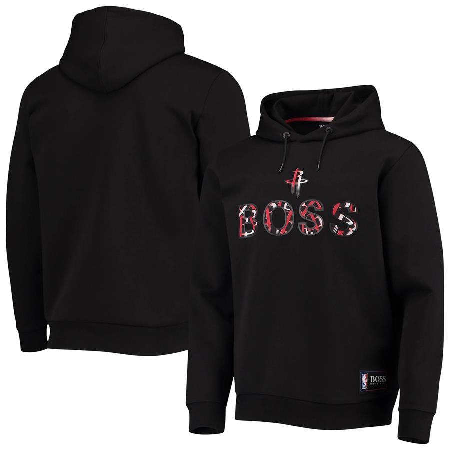 Houston Rockets Hugo Boss WBounce 2 Pullover Hoodie - Black