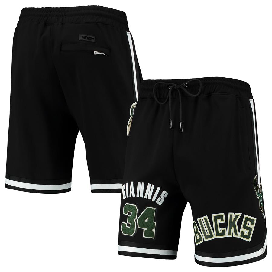 Giannis Antetokounmpo Milwaukee Bucks Pro Standard Player Replica Shorts - Black