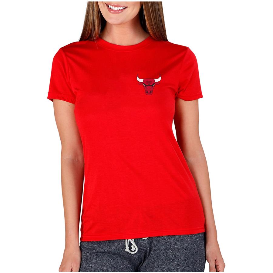 Chicago Bulls Concepts Sport Women's Marathon Knit T-Shirt - Red