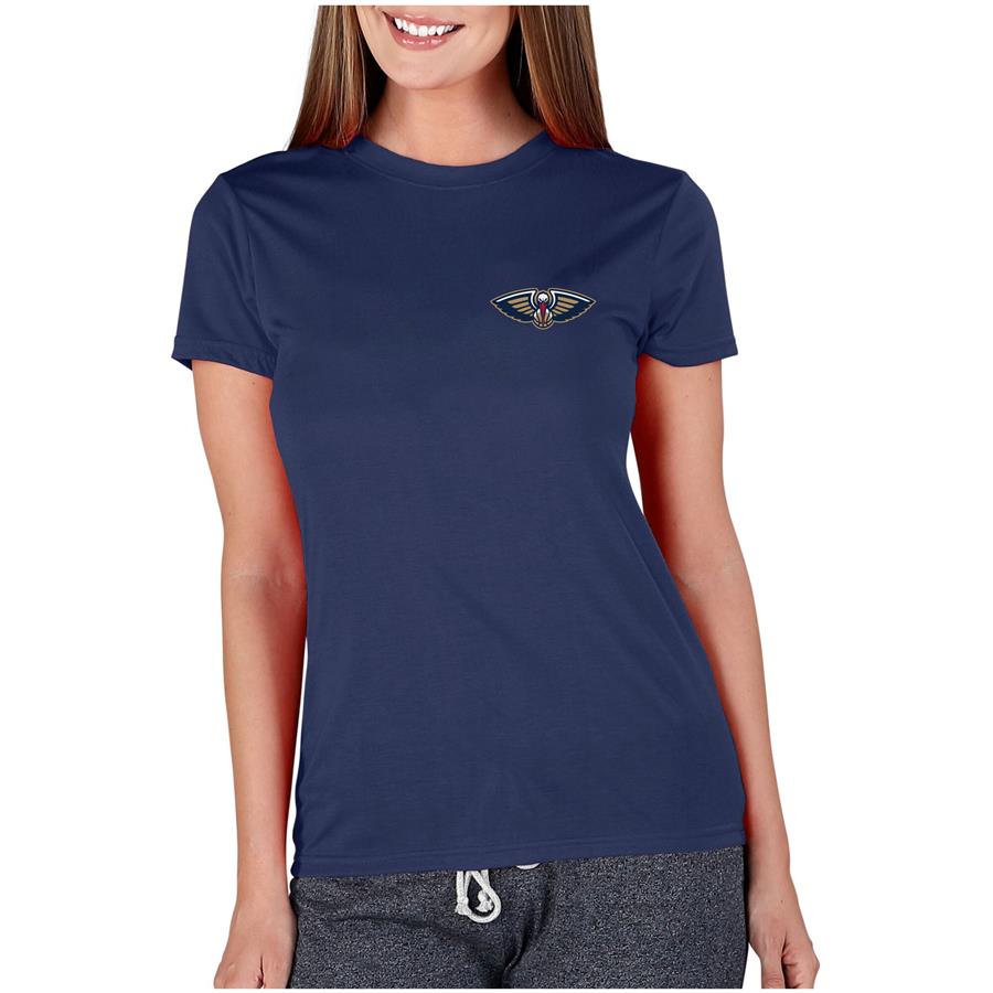 New Orleans Pelicans Concepts Sport Women's Marathon Knit T-Shirt - Navy