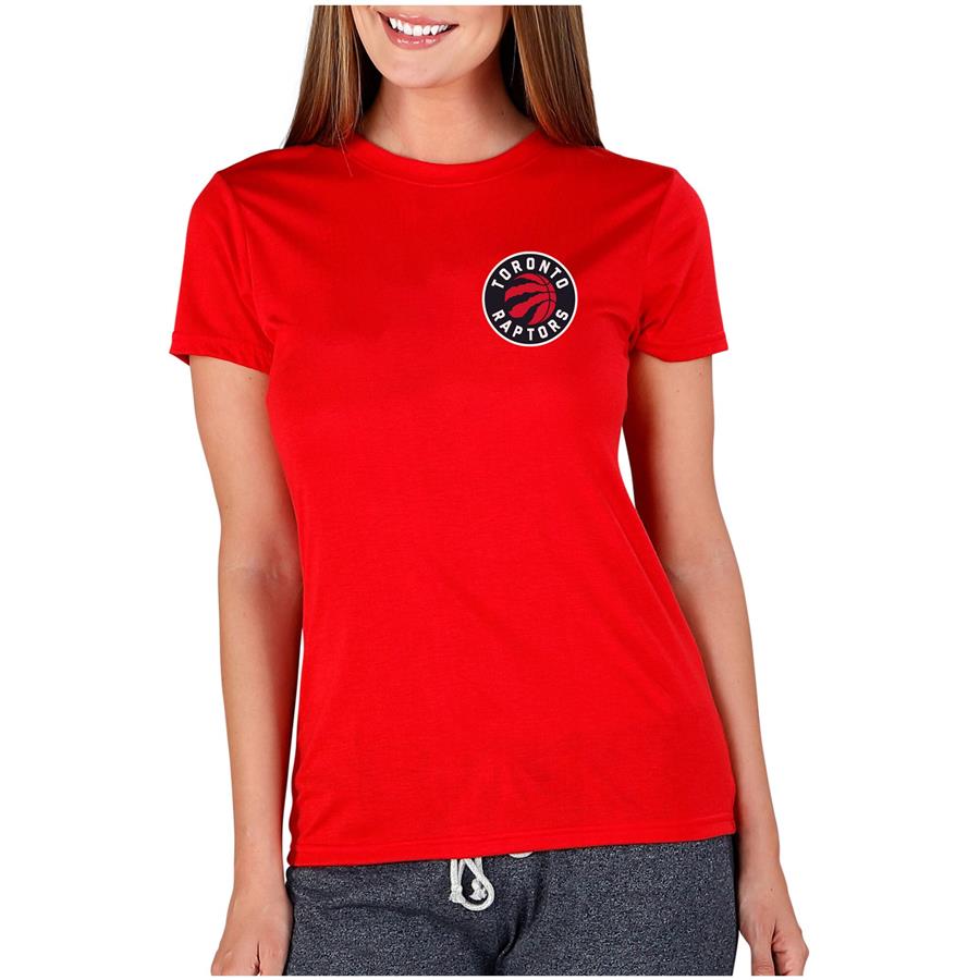 Toronto Raptors Concepts Sport Women's Marathon Knit T-Shirt - Red
