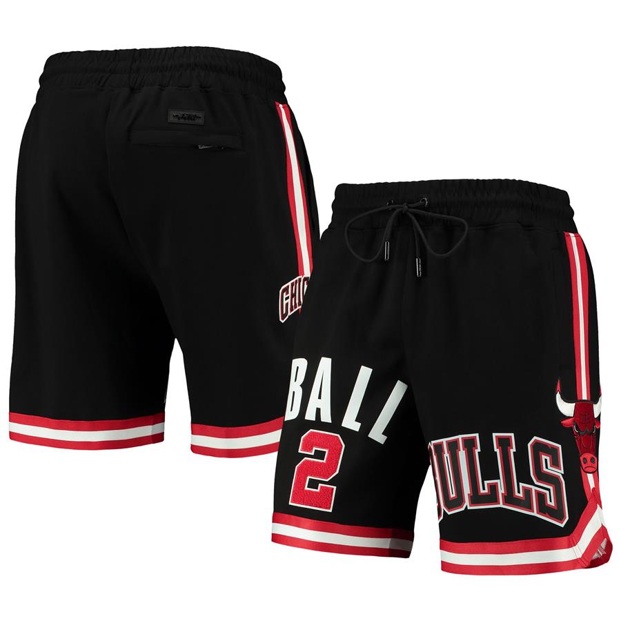 Lonzo Ball Chicago Bulls Pro Standard Player Replica Shorts - Black