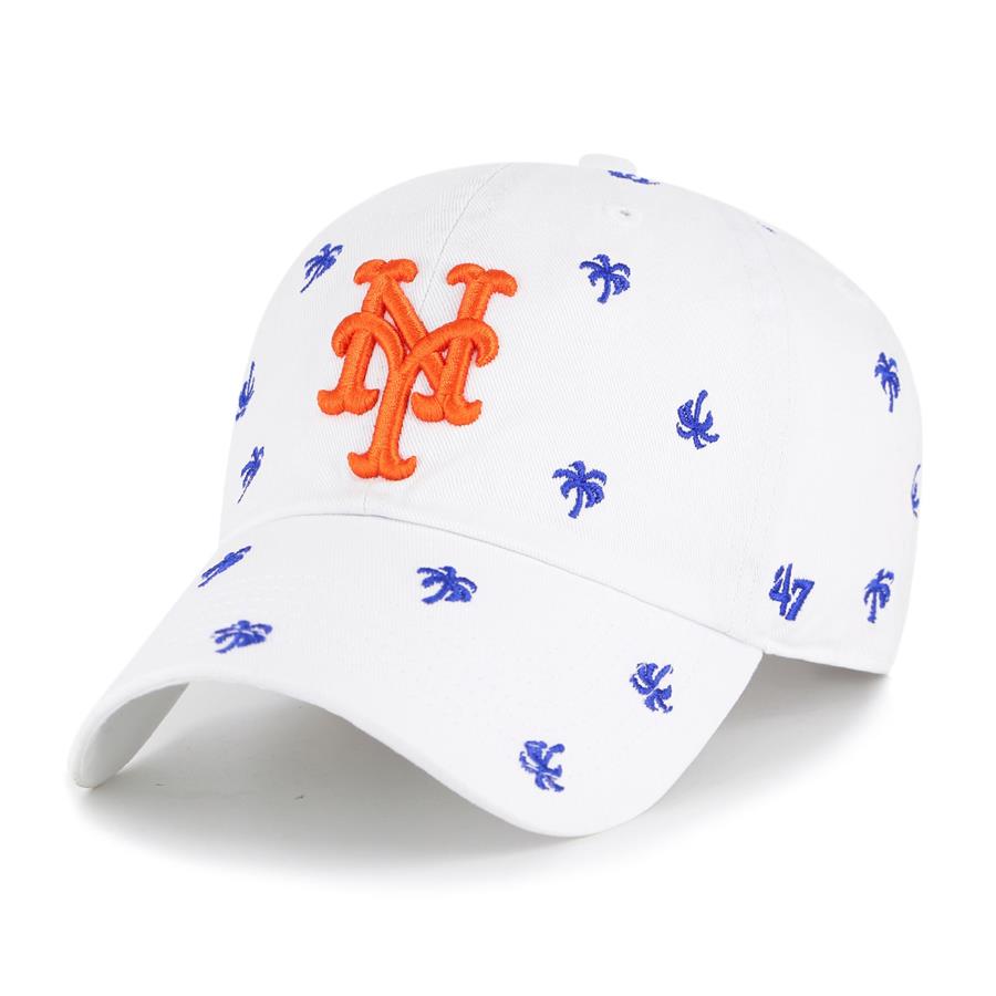 New York Mets '47 Women's 2022 MLB Spring Training Confetti Clean Up Adjustable Hat - White