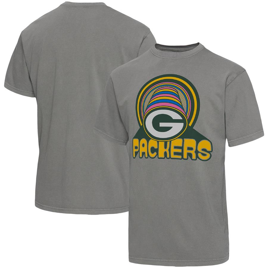 Green Bay Packers Junk Food Wonderland Infinity Vibe T-Shirt - Graphite