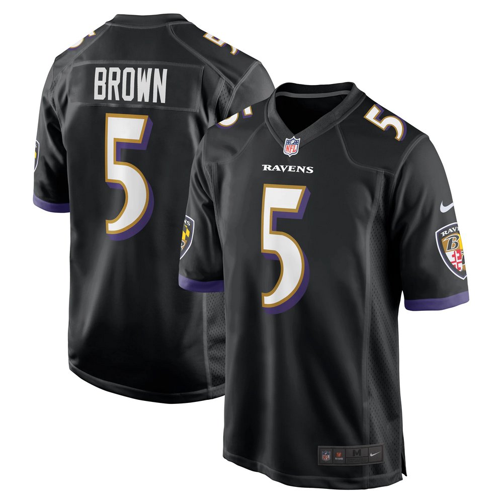 Marquise Brown Baltimore Ravens Nike Game Jersey - Black