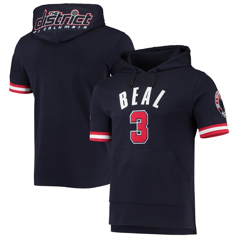 Bradley Beal Washington Wizards Pro Standard Name & Number Short Sleeve Pullover Hoodie - Navy