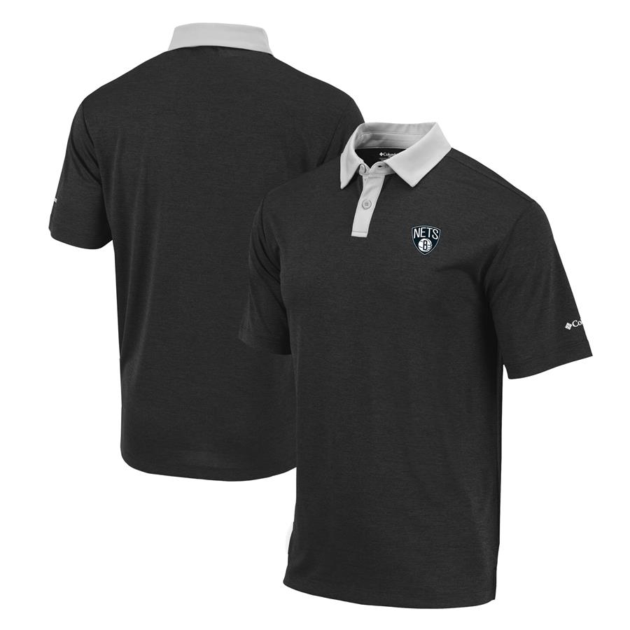 Brooklyn Nets Columbia Range Polo - Black