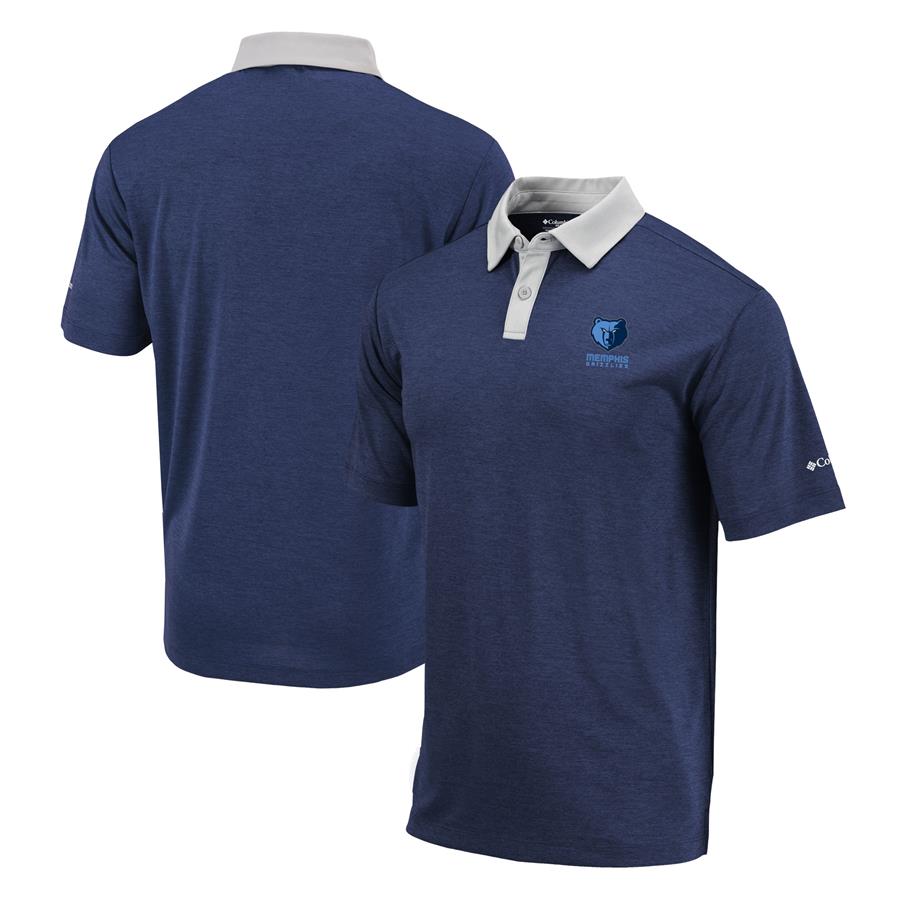 Memphis Grizzlies Columbia Range Polo - Navy