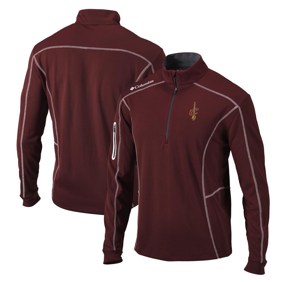 Cleveland Cavaliers Columbia Shotgun Quarter-Zip Pullover Jacket - Wine
