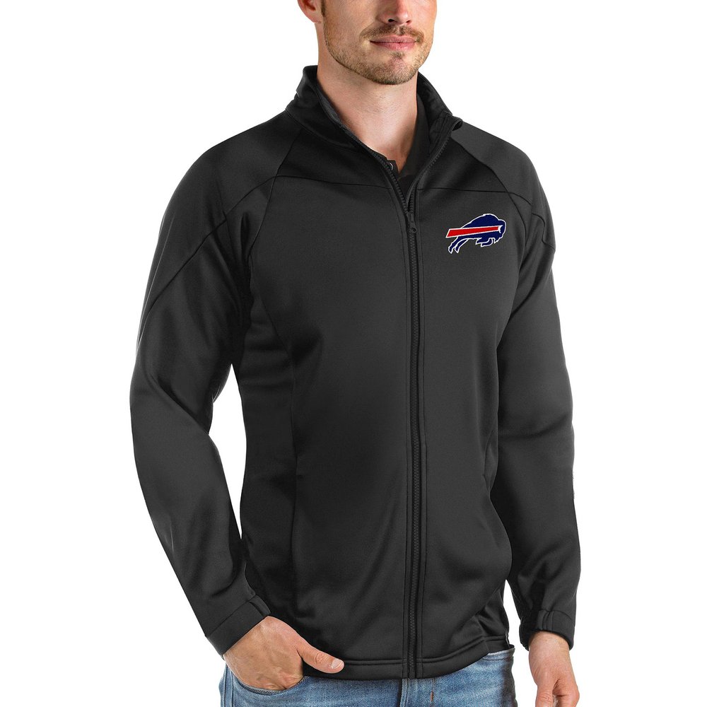Buffalo Bills Antigua Links Full-Zip Golf Jacket - Black