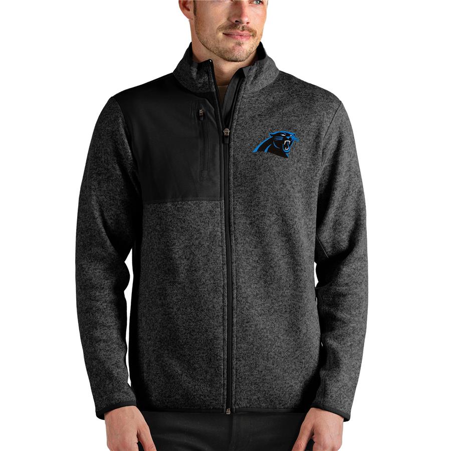 Carolina Panthers Antigua Fortune Full-Zip Jacket - Black