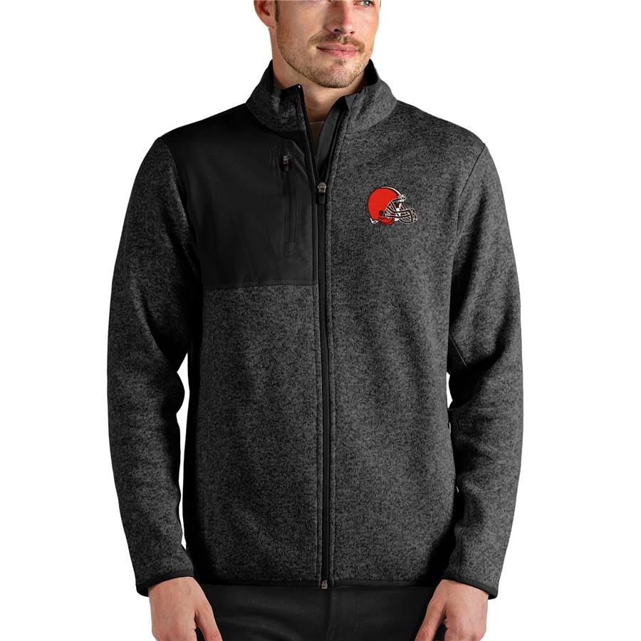 Cleveland Browns Antigua Fortune Full-Zip Jacket - Black