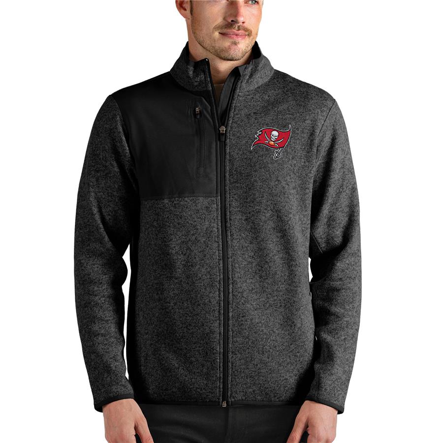 Tampa Bay Buccaneers Antigua Fortune Full-Zip Jacket - Black