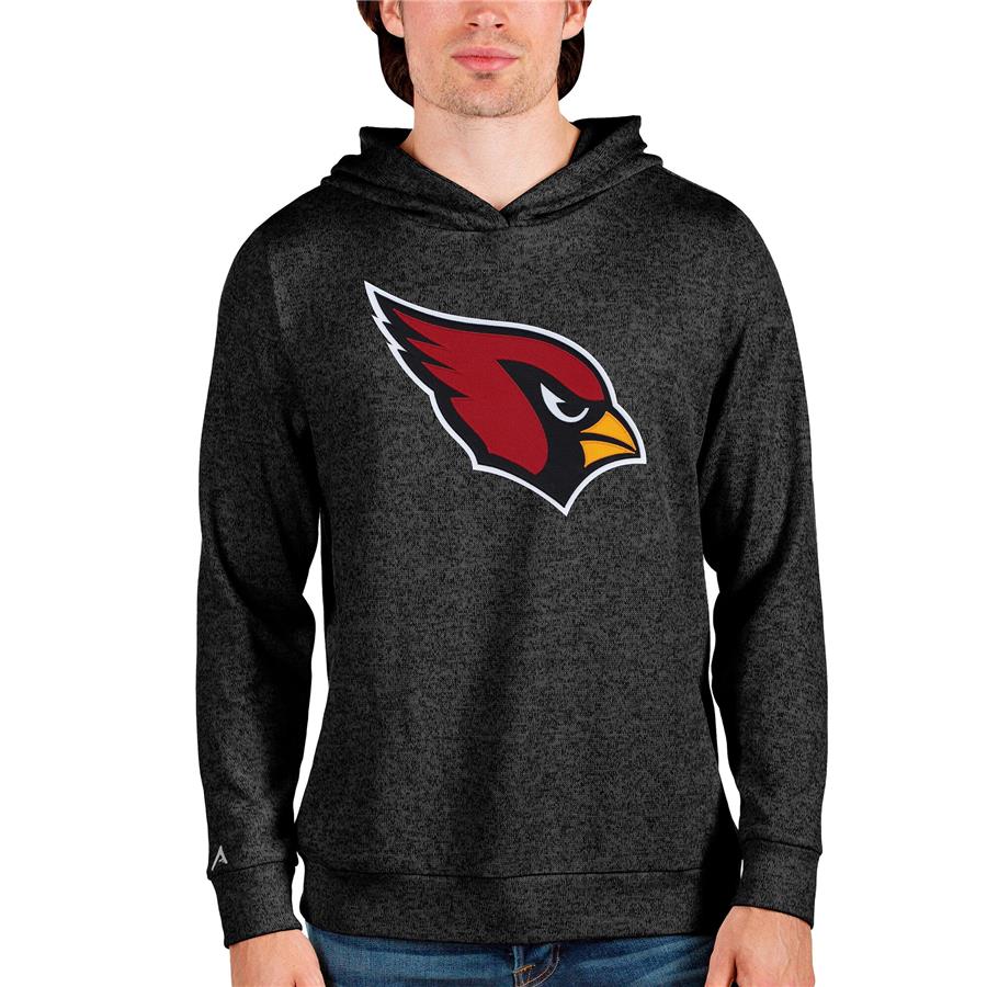 Arizona Cardinals Antigua Team Absolute Pullover Hoodie - Heathered Black