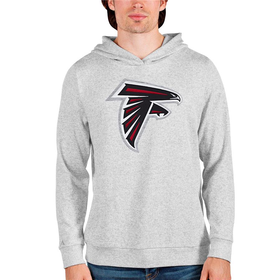 Atlanta Falcons Antigua Team Absolute Pullover Hoodie - Heathered Gray