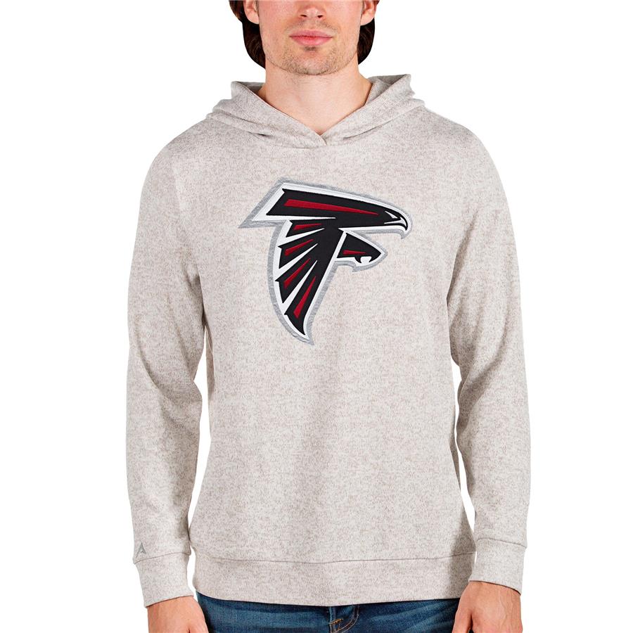 Atlanta Falcons Antigua Team Absolute Pullover Hoodie - Oatmeal