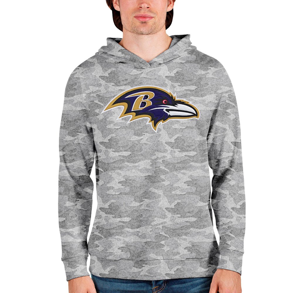 Baltimore Ravens Antigua Team Absolute Pullover Hoodie - Camo