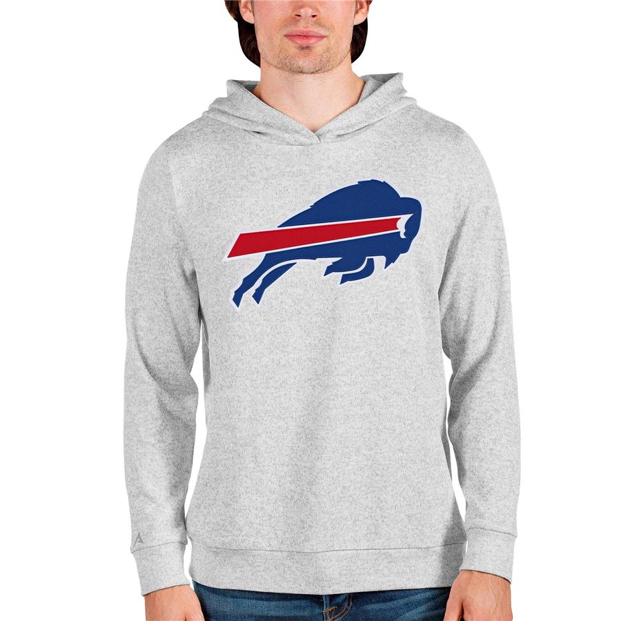 Buffalo Bills Antigua Team Absolute Pullover Hoodie - Heathered Gray