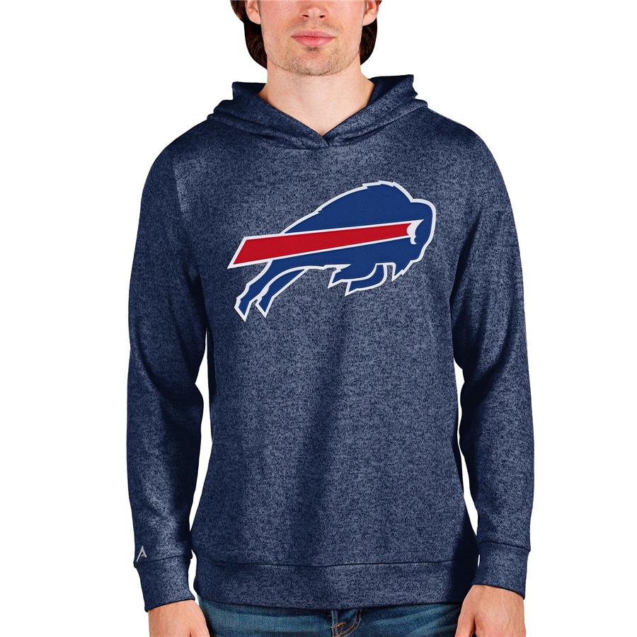 Buffalo Bills Antigua Team Absolute Pullover Hoodie - Heathered Navy
