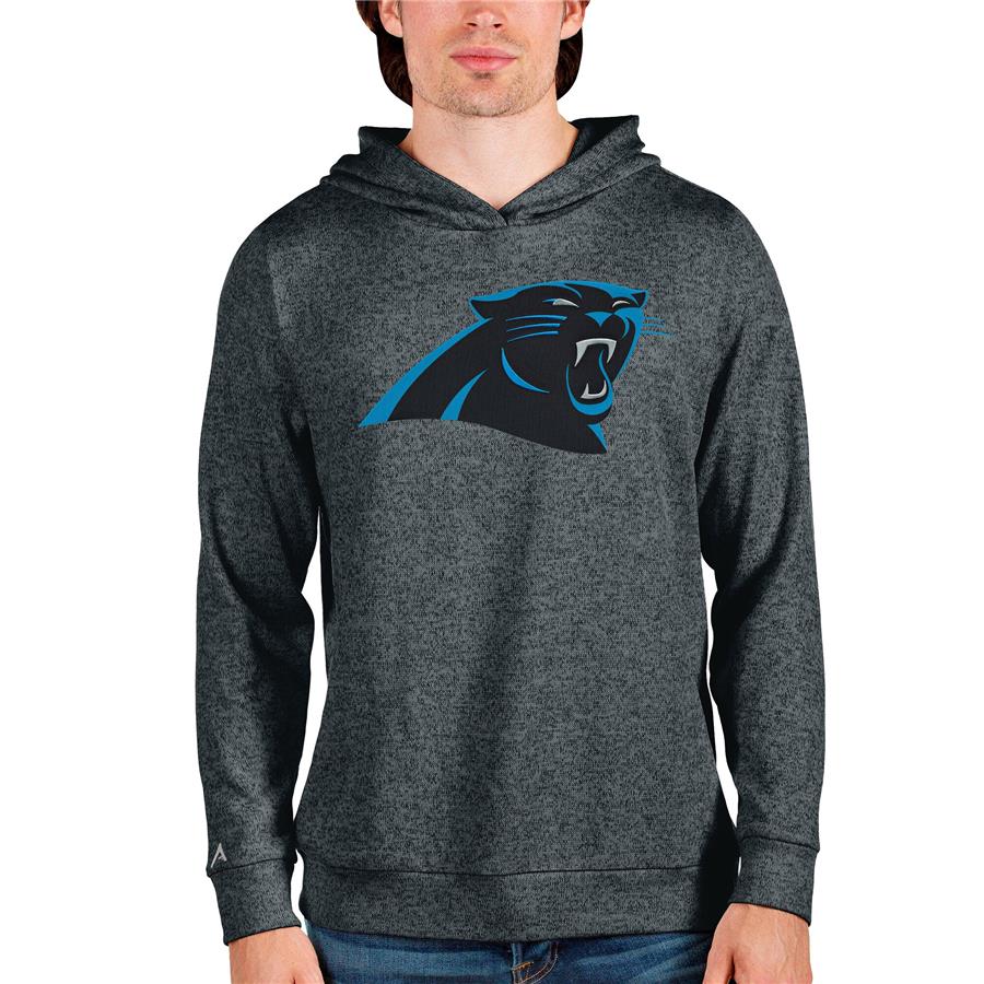 Carolina Panthers Antigua Team Absolute Pullover Hoodie - Heathered Charcoal