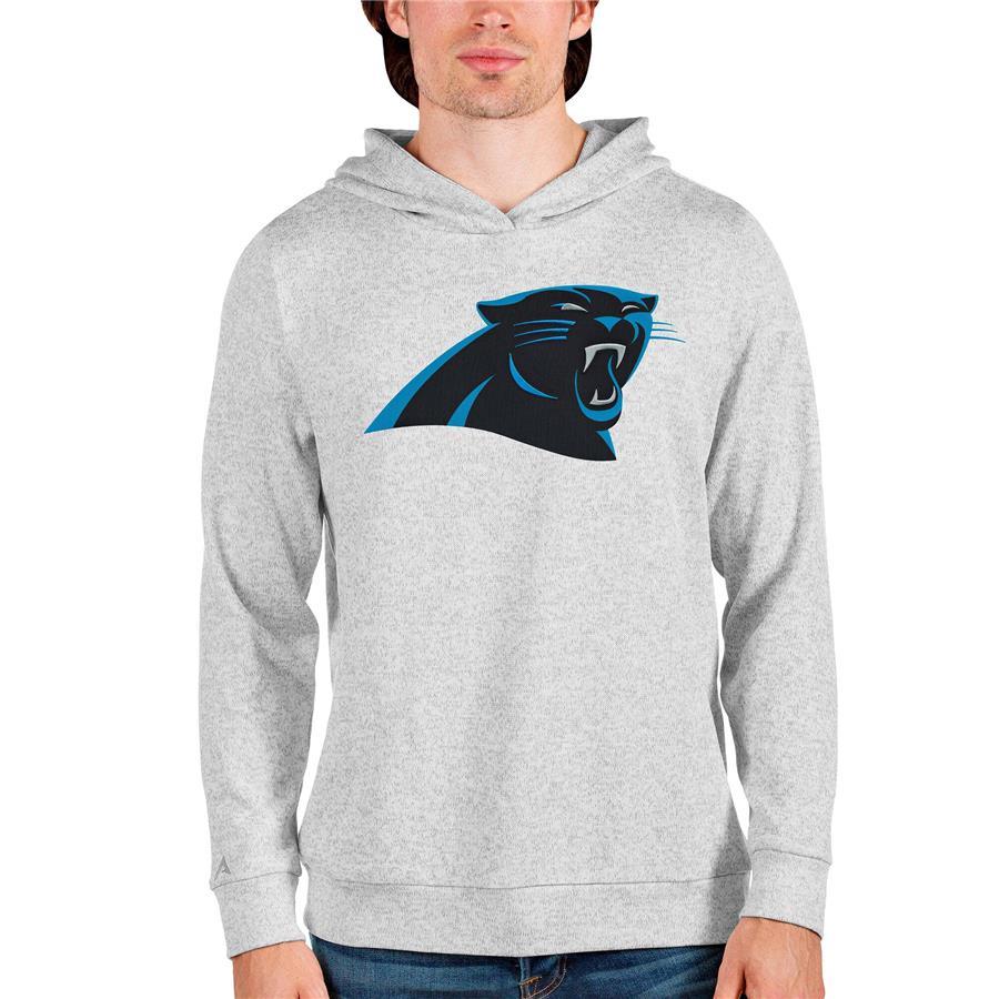 Carolina Panthers Antigua Team Absolute Pullover Hoodie - Heathered Gray