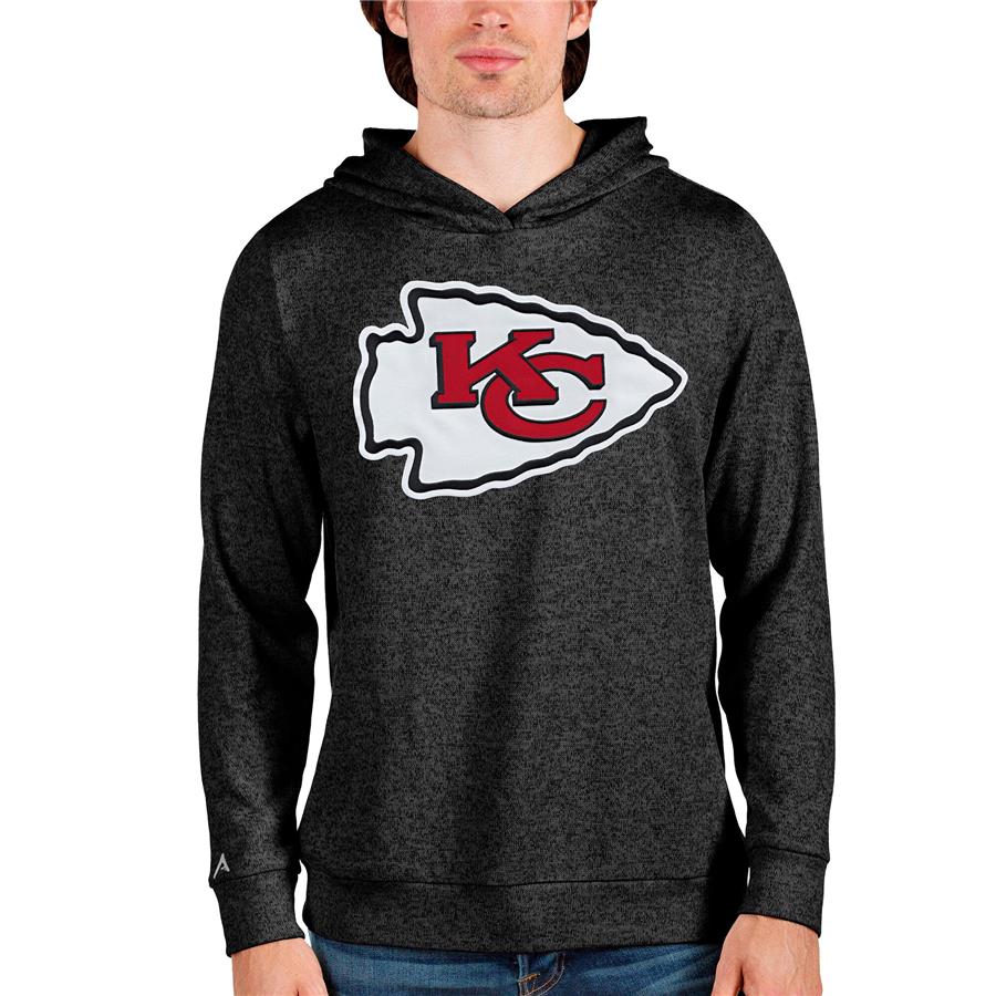 Худи Kansas City Chiefs Antigua Team Absolute (чёрный меланж)