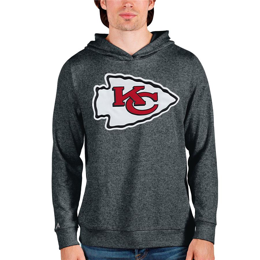 Худи Kansas City Chiefs Antigua Team Absolute (тёмно-серый меланж)