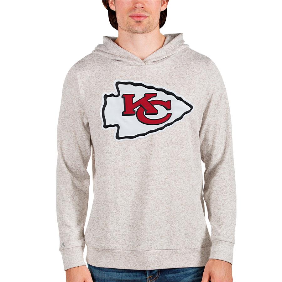 Худи Kansas City Chiefs Antigua Team Absolute (бежевый меланж)