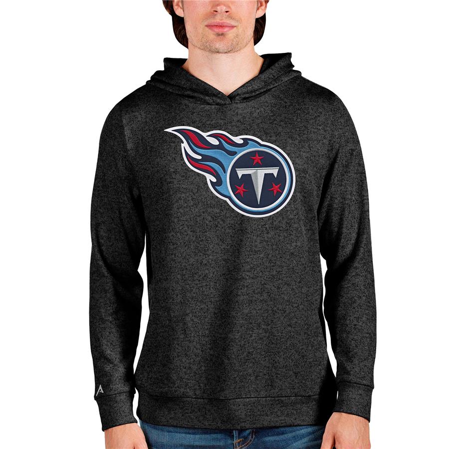 Tennessee Titans Antigua Team Absolute Pullover Hoodie - Heathered Black