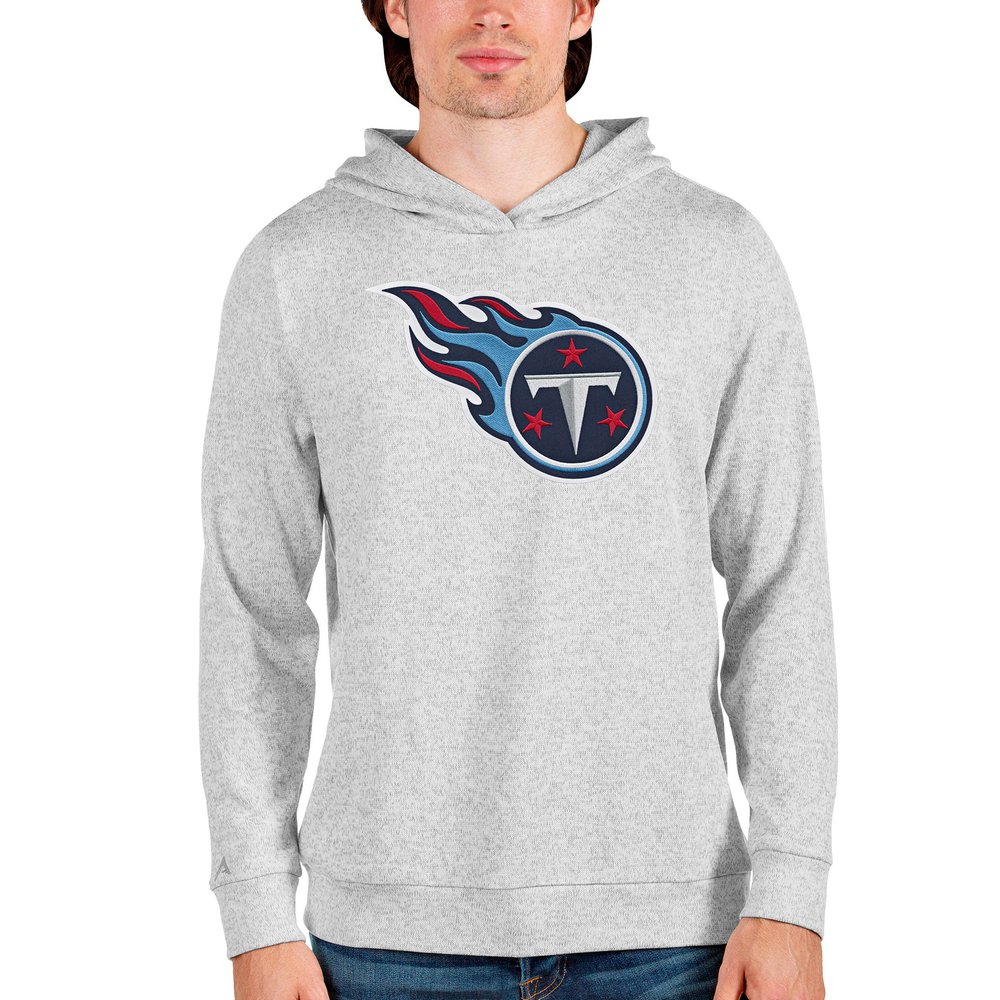 Tennessee Titans Antigua Team Absolute Pullover Hoodie - Heathered Gray