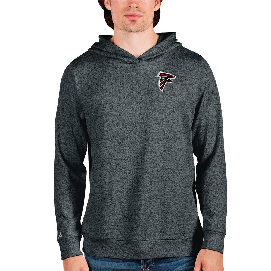 Atlanta Falcons Antigua Absolute Pullover Hoodie - Heathered Charcoal