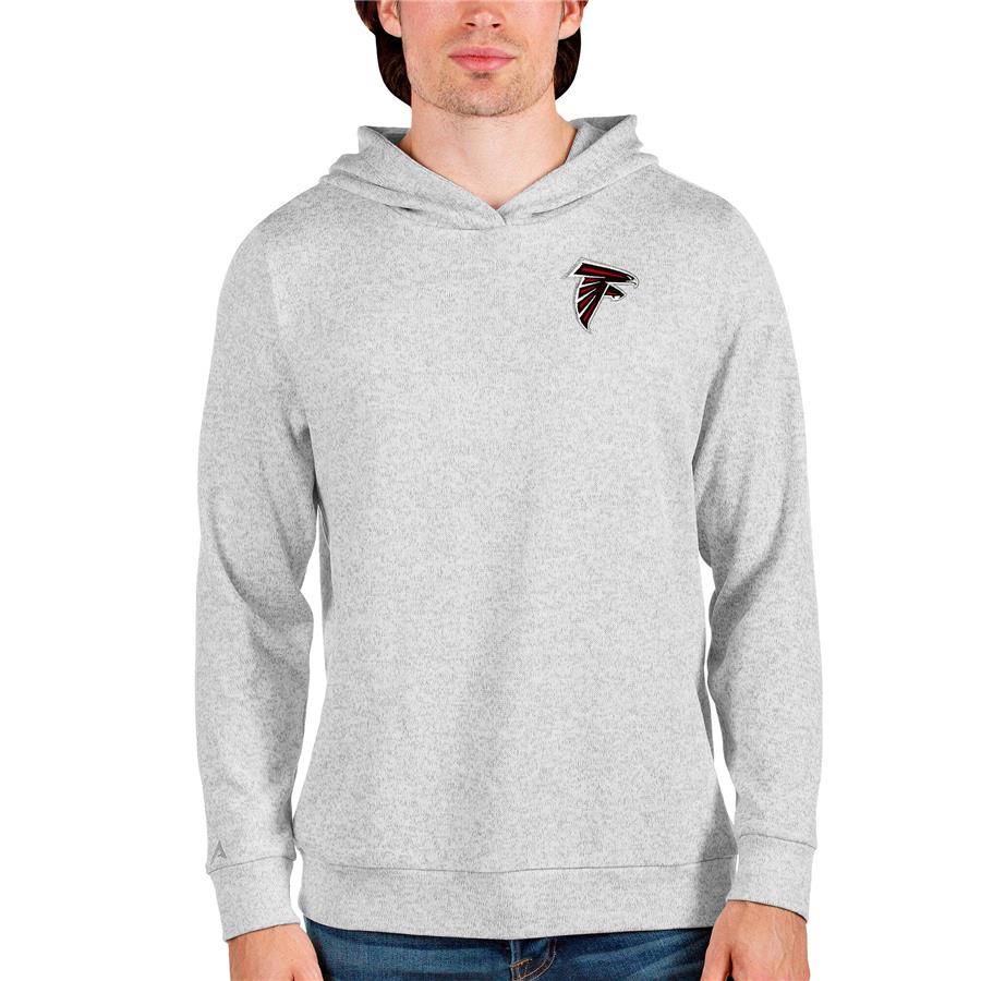 Atlanta Falcons Antigua Absolute Pullover Hoodie - Heathered Gray
