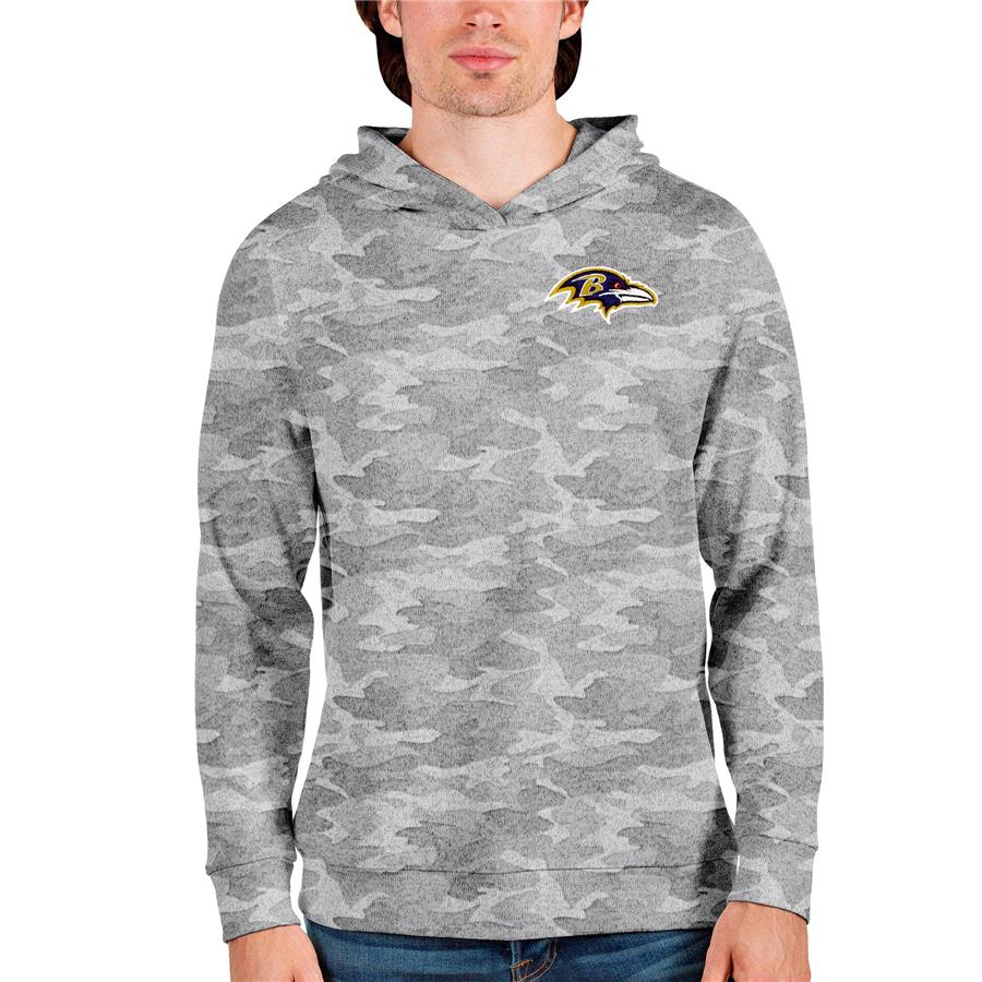 Baltimore Ravens Antigua Absolute Pullover Hoodie - Camo
