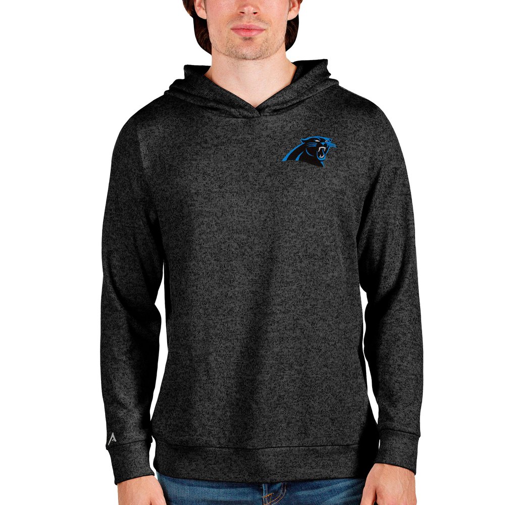 Carolina Panthers Antigua Absolute Pullover Hoodie - Heathered Black