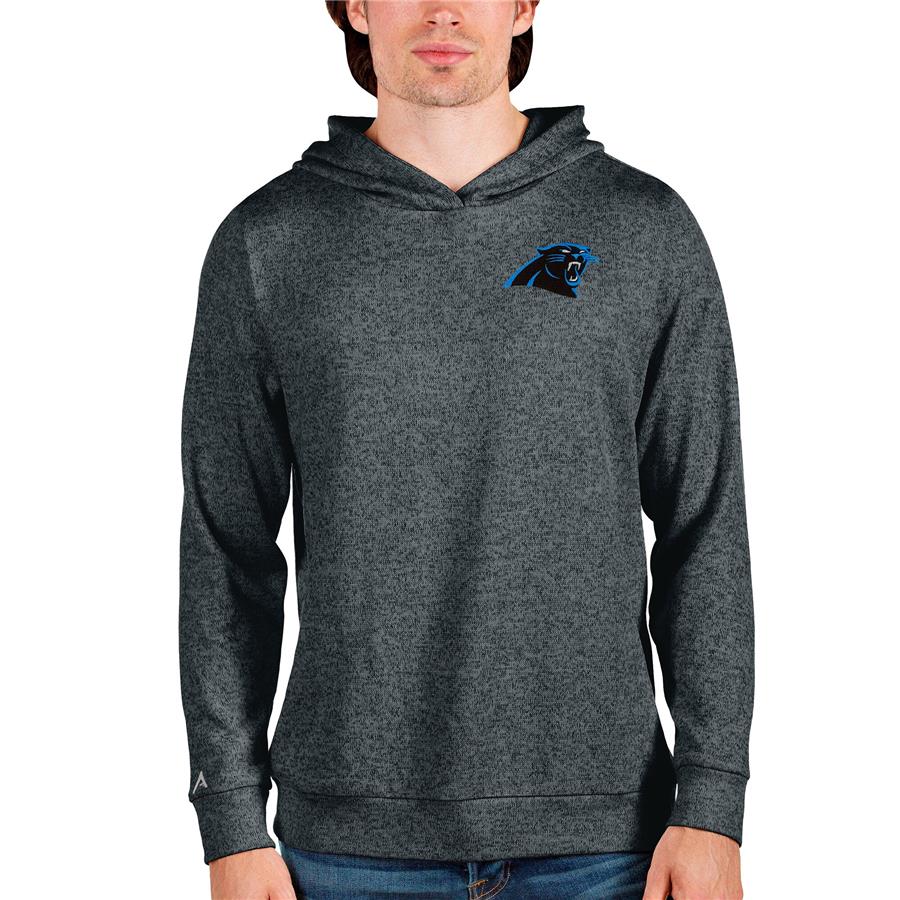 Carolina Panthers Antigua Absolute Pullover Hoodie - Heathered Charcoal